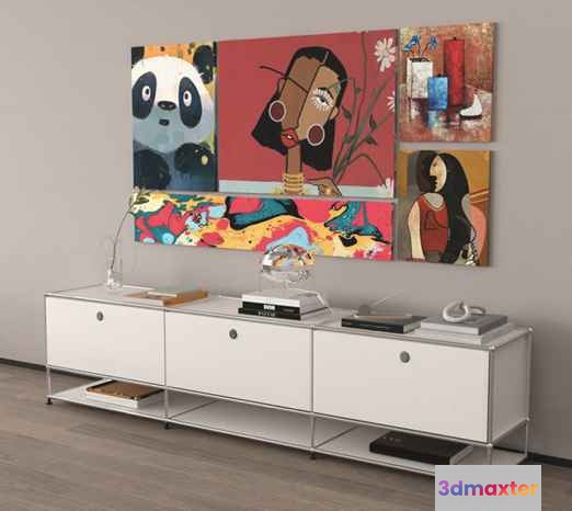 Modern Living Room 3D Model - 14882 - VRAY Render