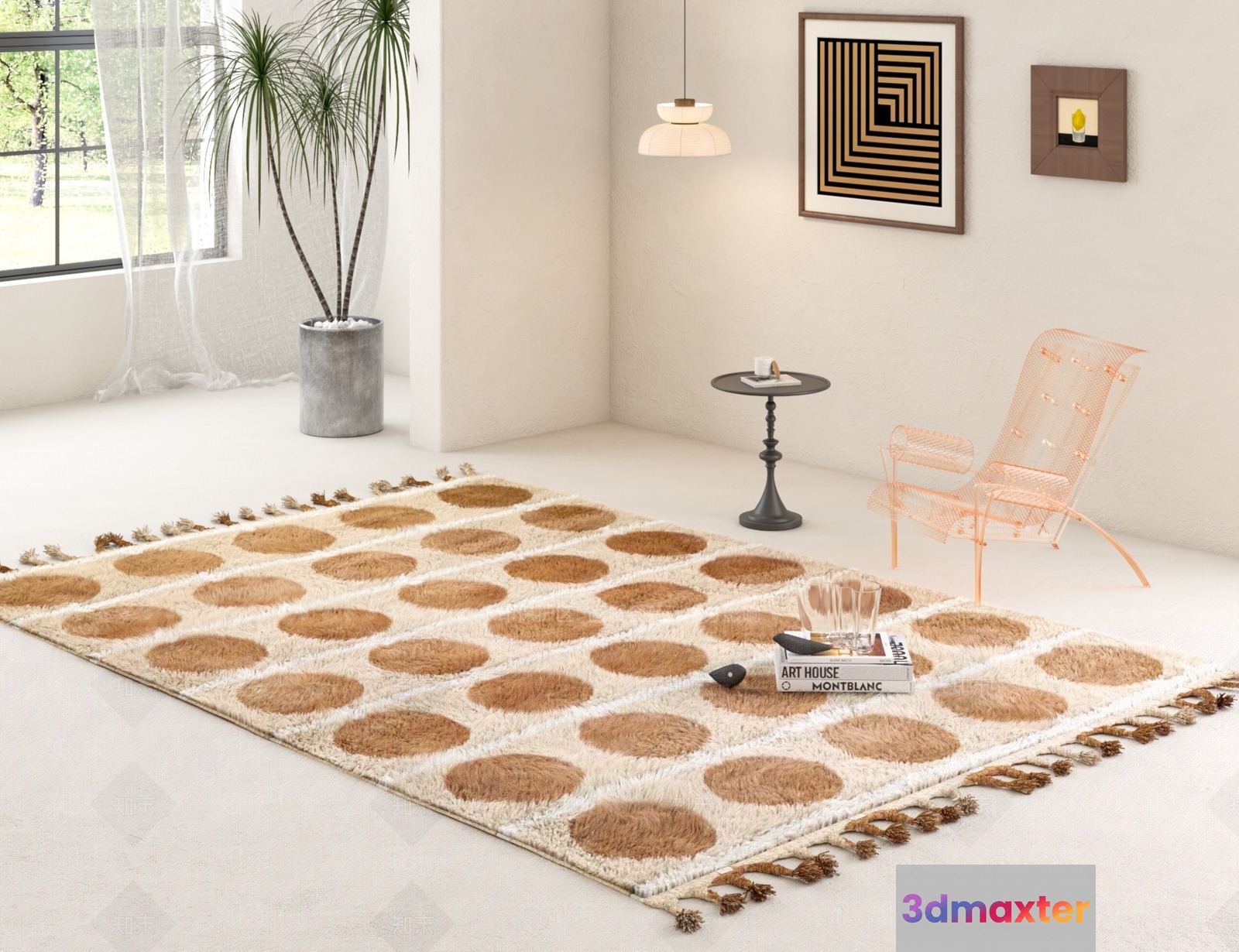 Modern Living Room 3D Model - 8175 - VRAY Render