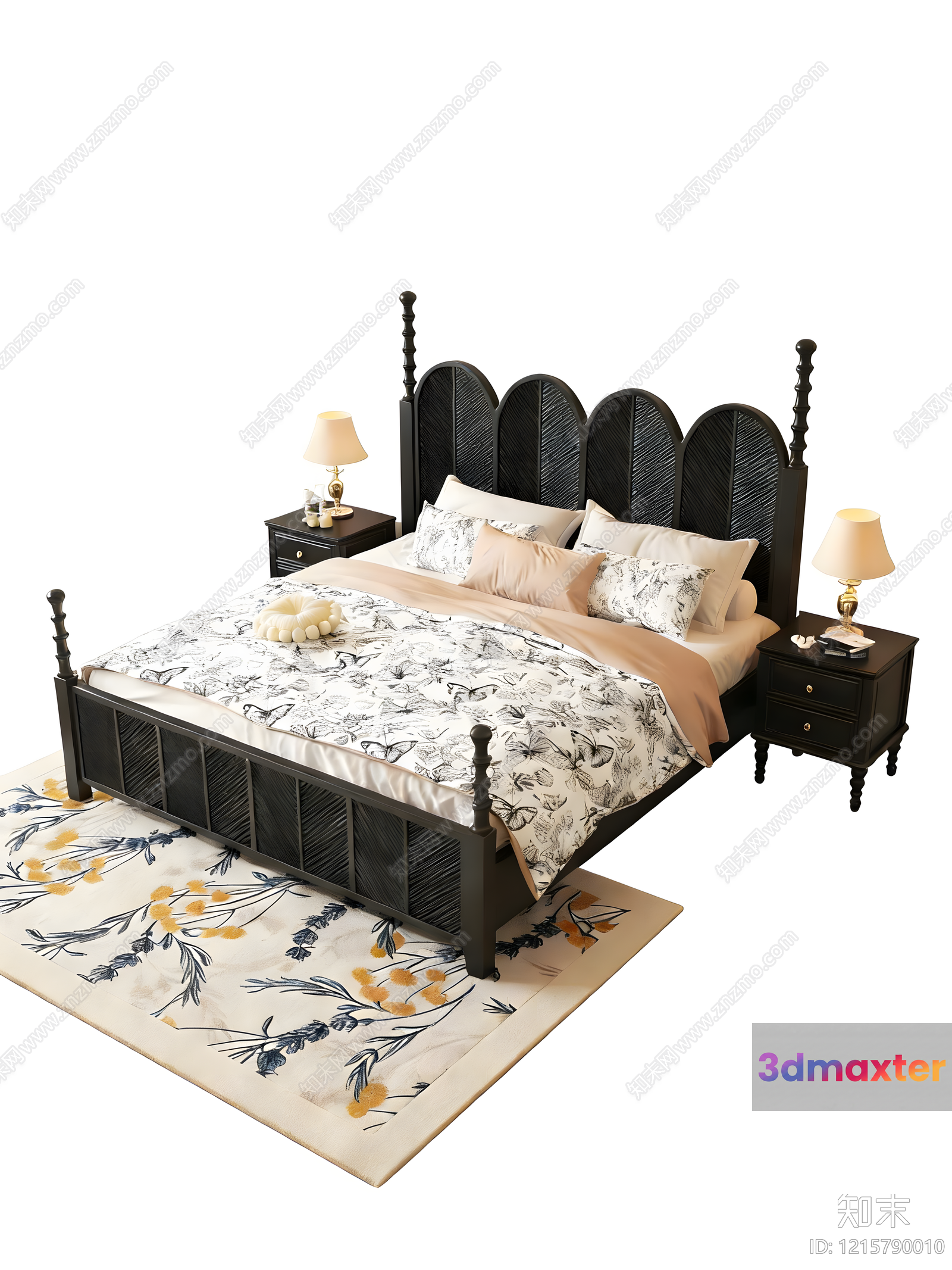Cozy Bedroom 3D Model - 13431 - VRAY Render