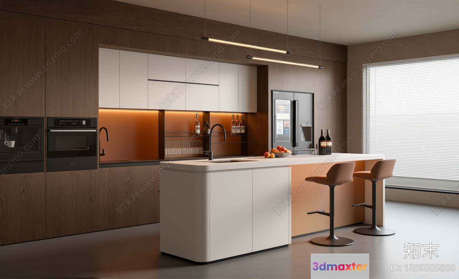 Modern Kitchen 3D Model - 6563 - VRAY Render