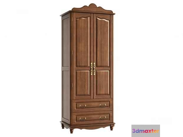 Wooden Wardrobe 3D Model - 13609 - VRAY Render