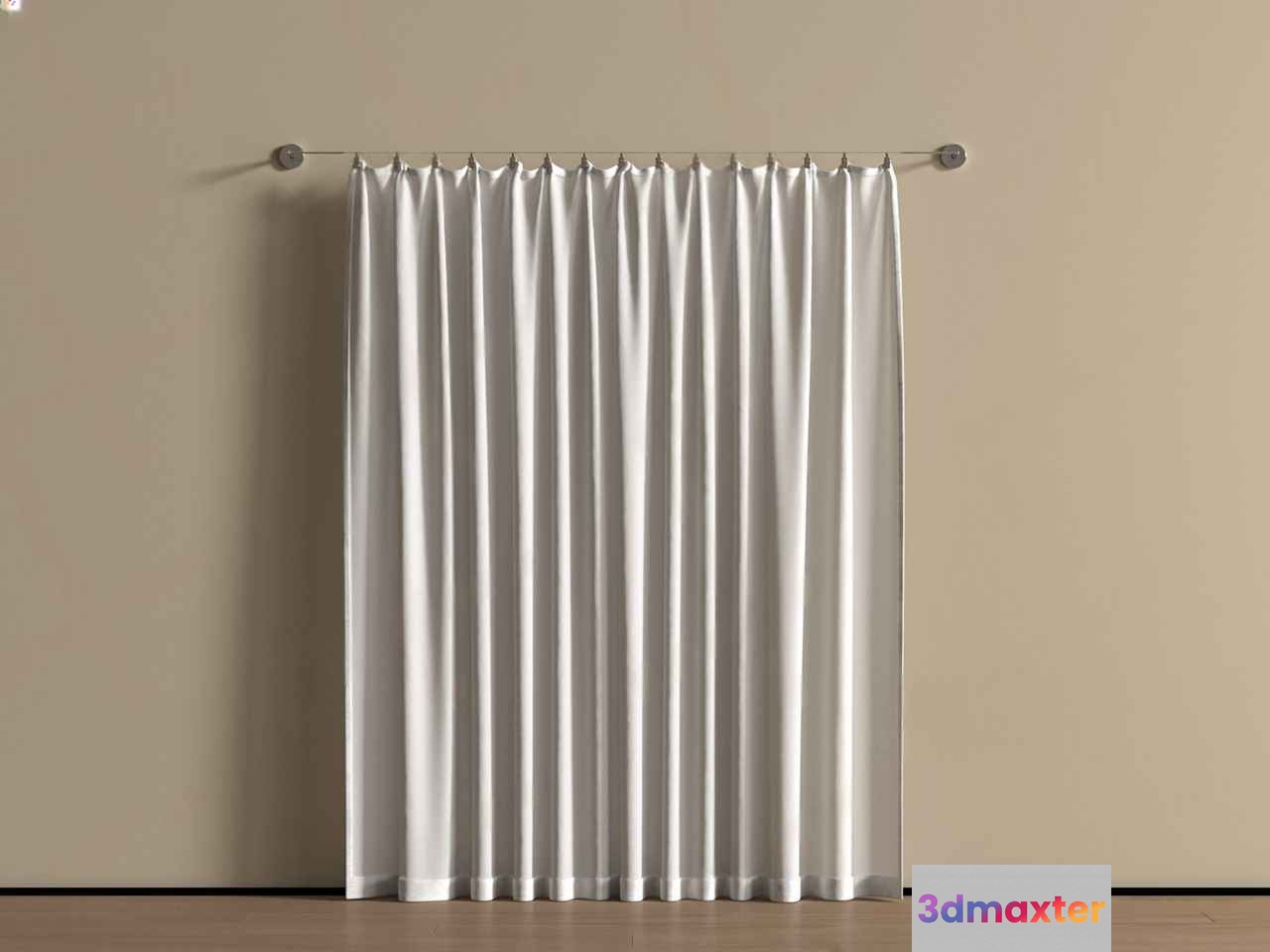 White Shower Curtain 3D Model - 18812 - VRAY Render