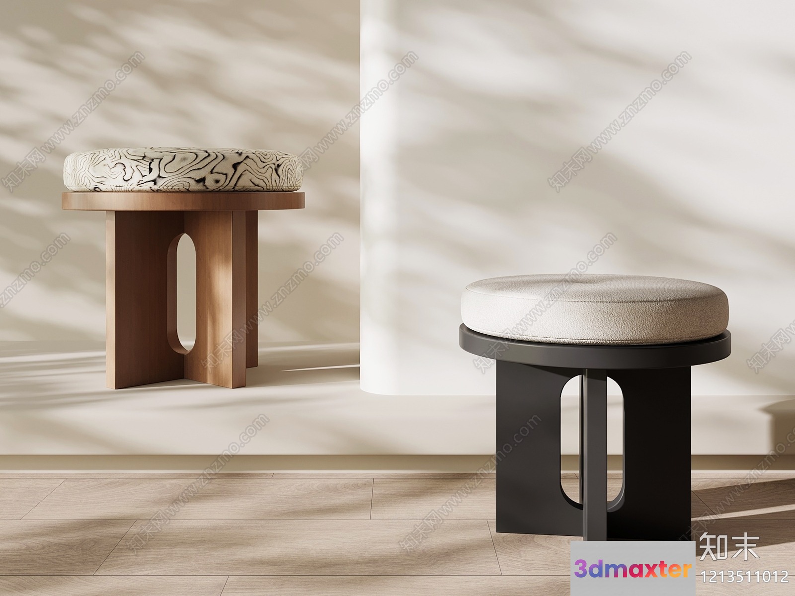 Modern Furniture Pieces 3D Model - 7900 - VRAY Render