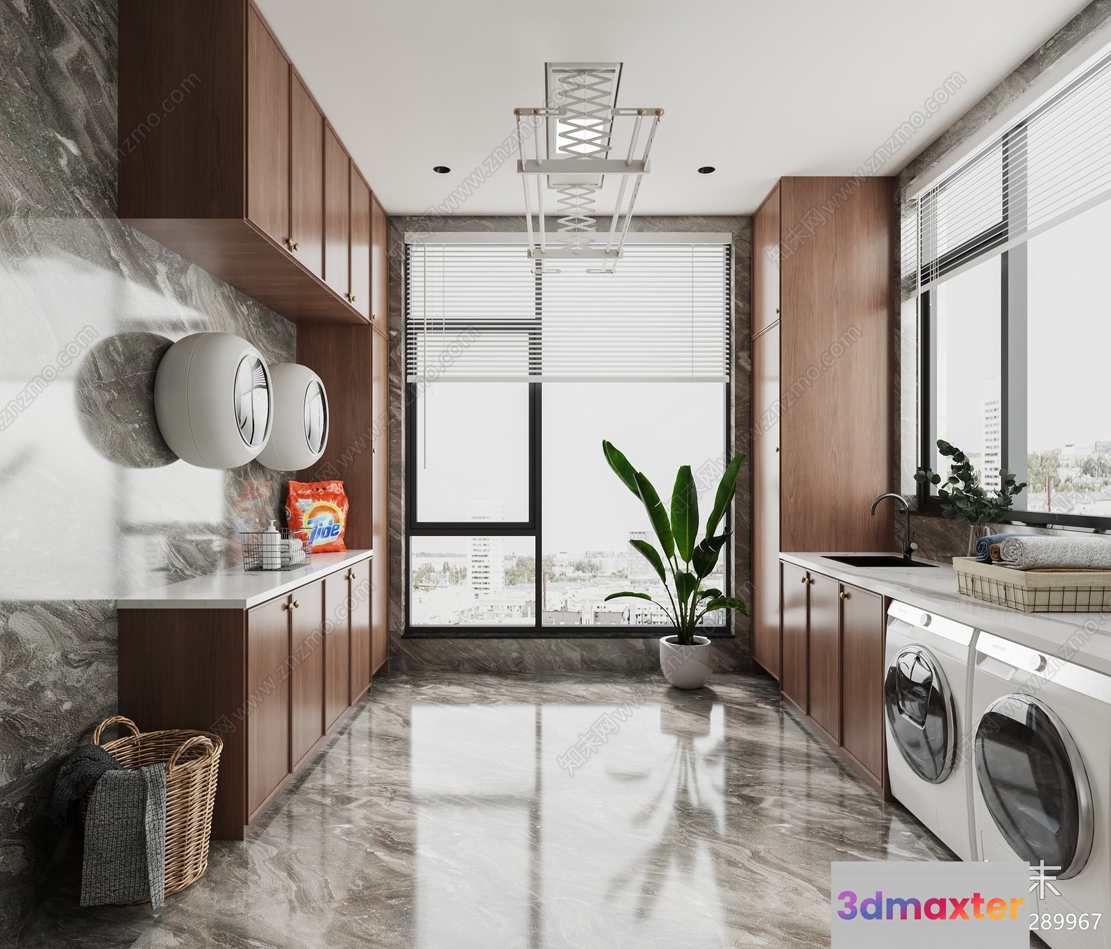 Modern Laundry Room 3D Model - 14709 - VRAY Render