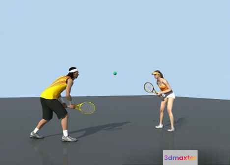 A Tennis Player 3D Model - 10297 - VRAY Render