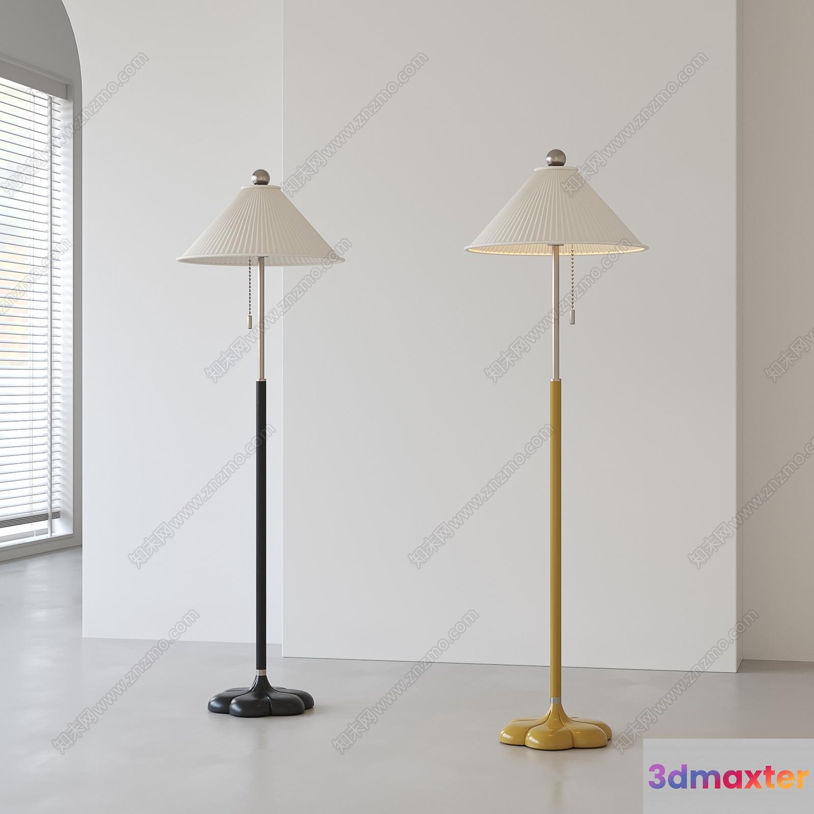 Modern Floor Lamps 3D Model - 7149 - VRAY Render