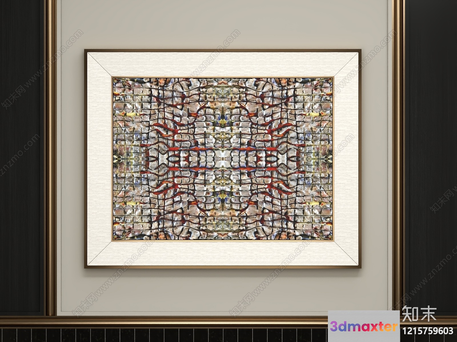 Abstract Art Piece 3D Model - 10976 - VRAY Render