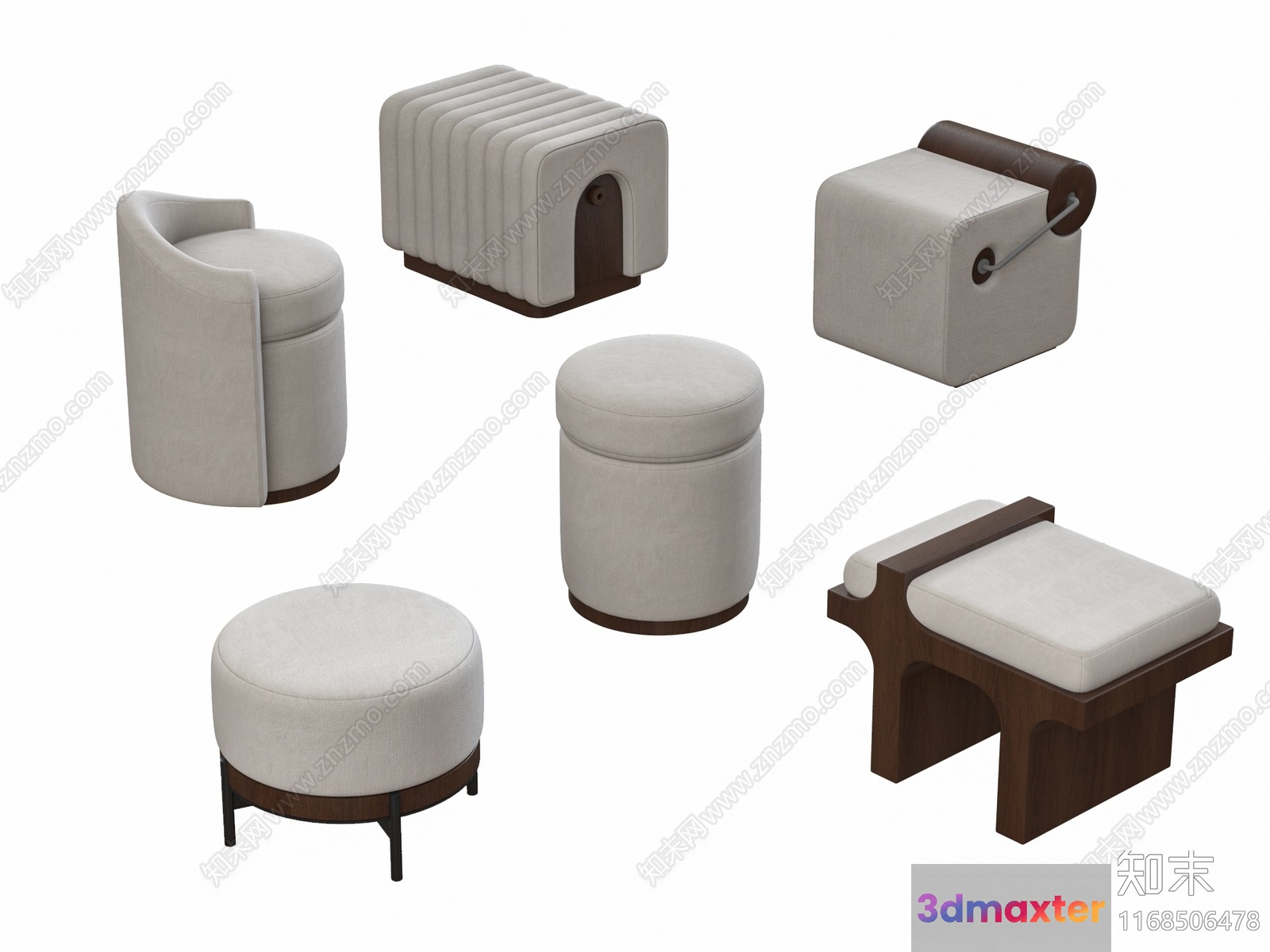 Modern Furniture Set 3D Model - 3190 - VRAY Render