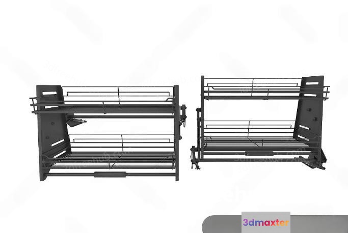 A Metal Shelf 3D Model - 22861 - VRAY Render