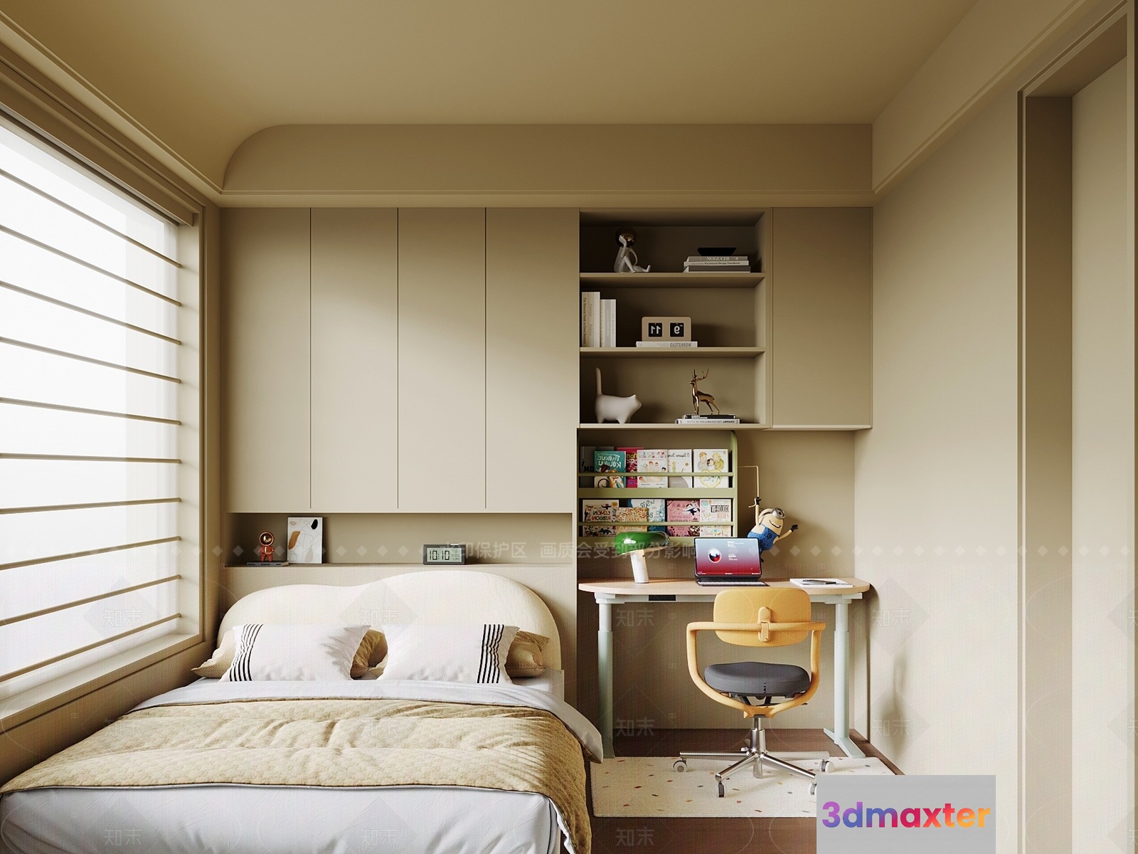 Cozy Bedroom 3D Model - 18665 - VRAY Render