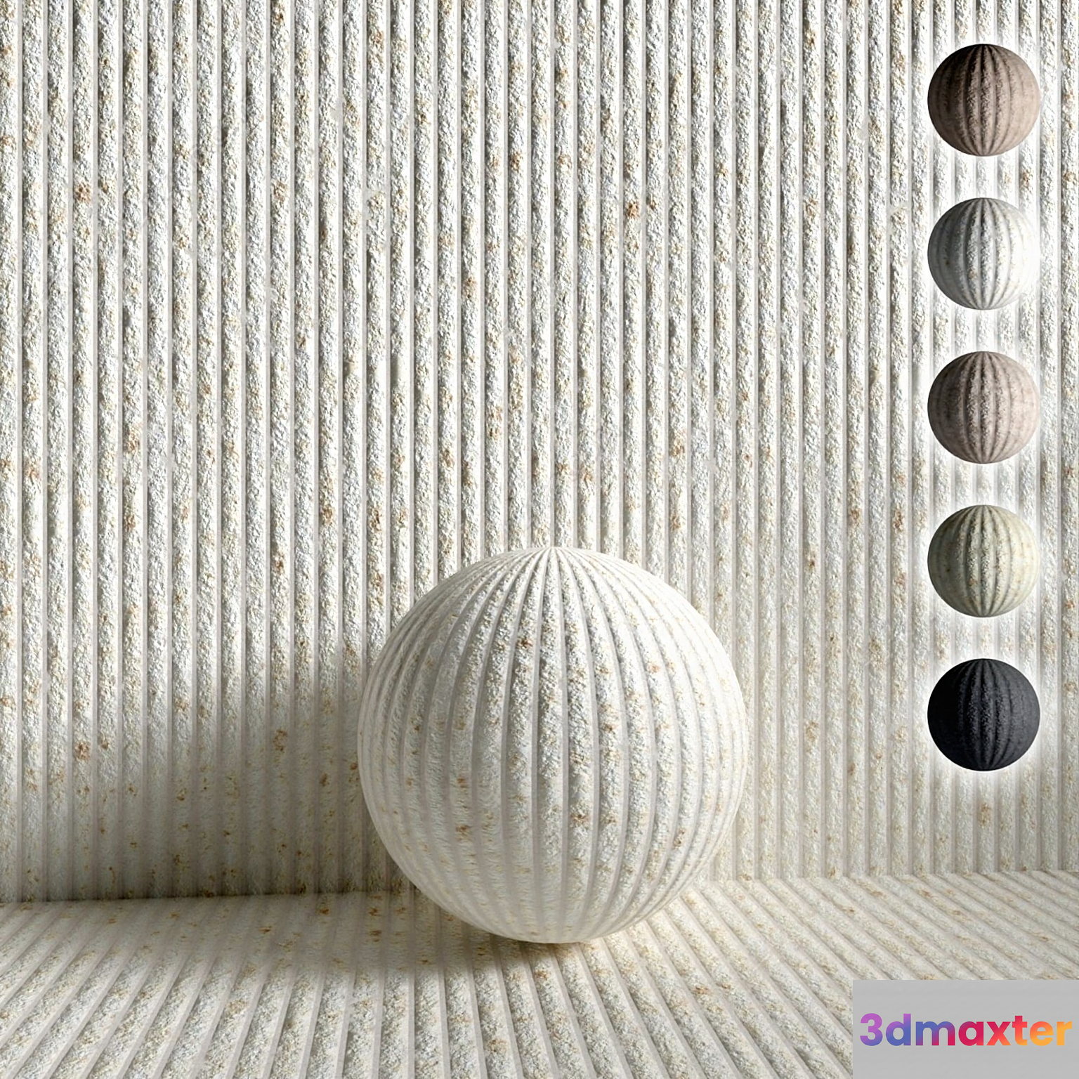 Abstract Wall With Sphere 3D Model - 3625 - CORONA Render