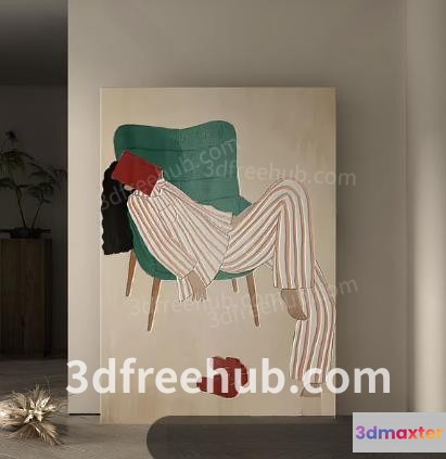 Cozy Living Room 3D Model - 21576 - VRAY Render