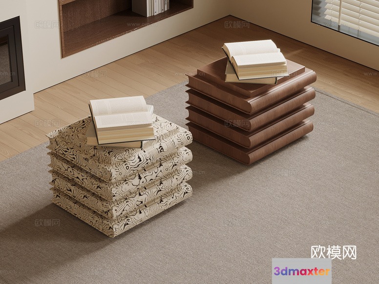 Modern Living Room 3D Model - 19198 - VRAY Render