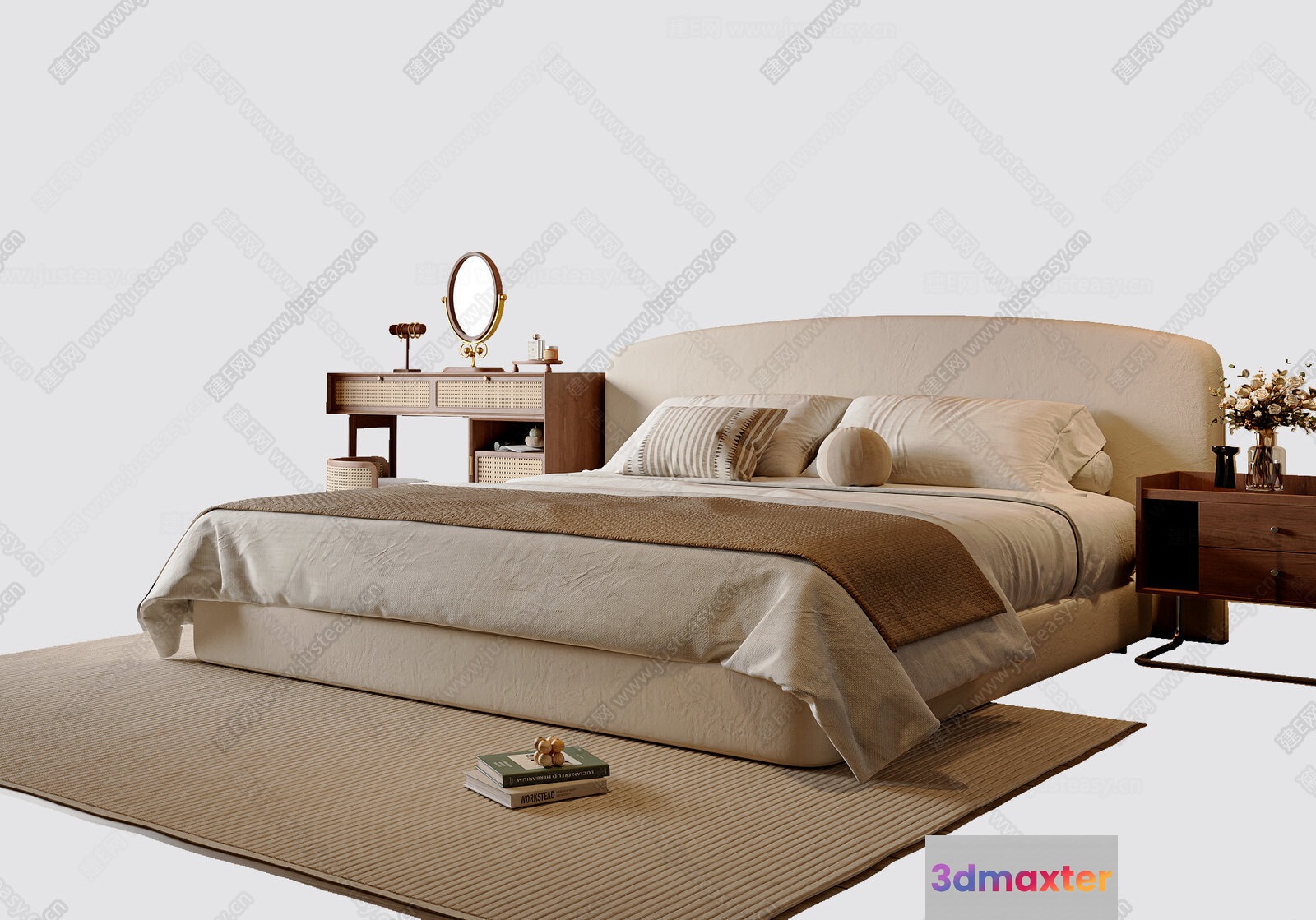 Cozy Bedroom 3D Model - 13005 - VRAY Render