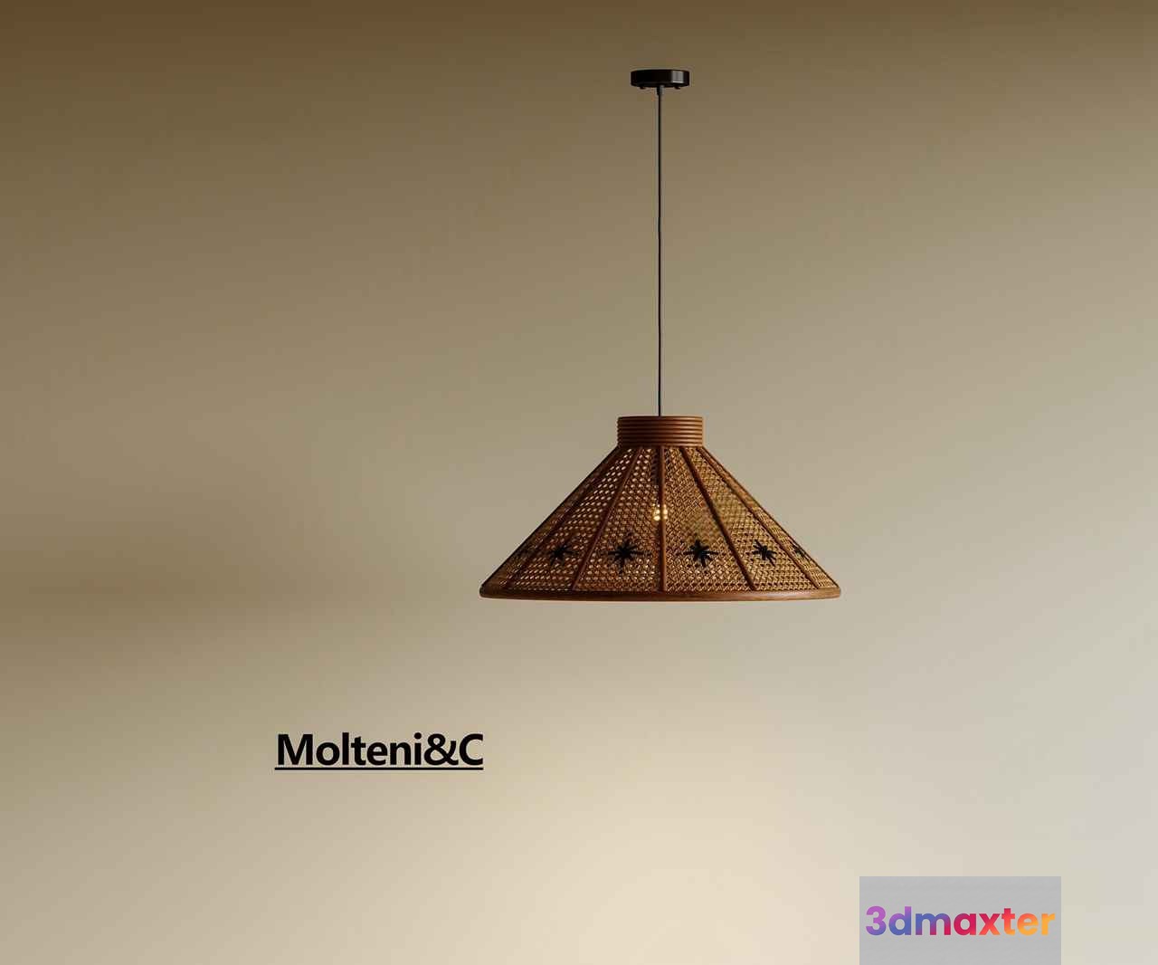 Gold Light Fixture 3D Model - 6256 - CORONA Render