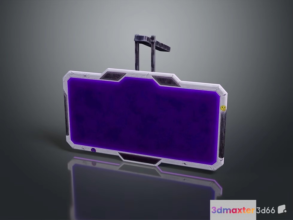 Purple Screen 3D Model - 18717 - VRAY Render