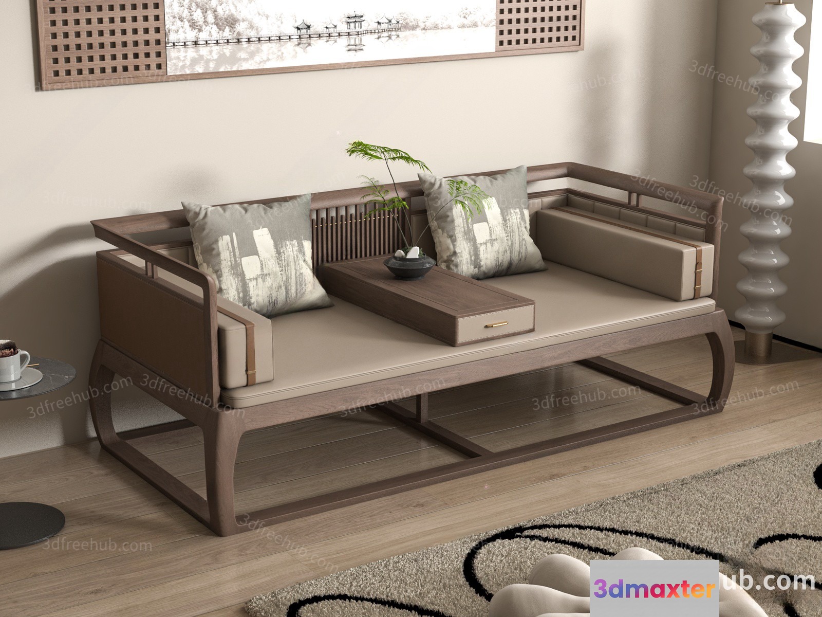 Modern Living Room 3D Model - 21948 - VRAY Render