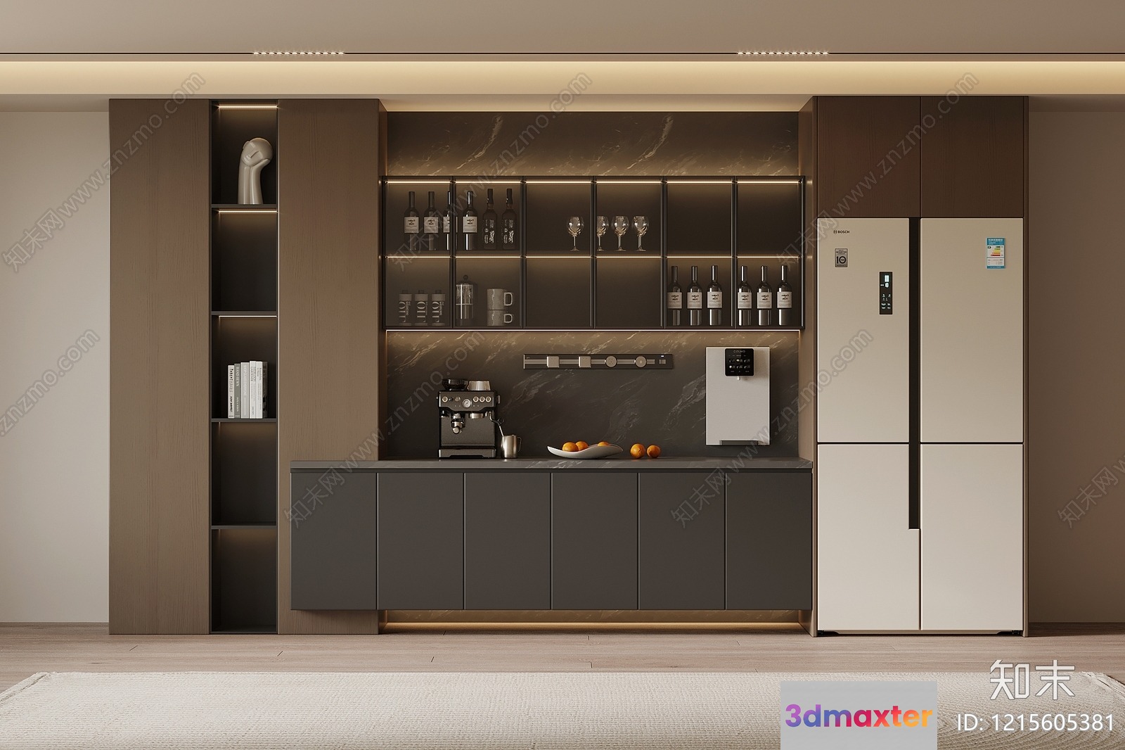 Modern Kitchen 3D Model - 13199 - VRAY Render