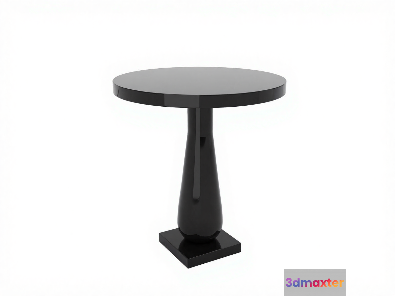 Small Black Table 3D Model - 4751 - CORONA Render