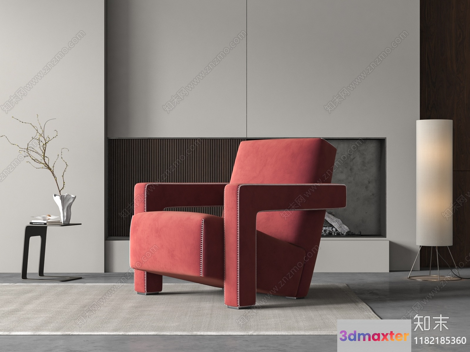 Modern Living Room 3D Model - 8540 - VRAY Render