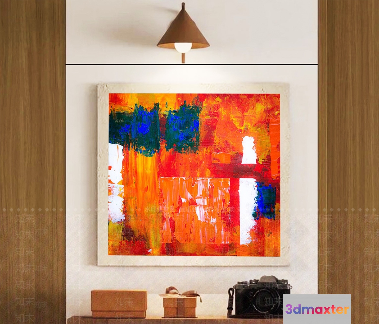 Abstract Artwork 3D Model - 14742 - VRAY Render