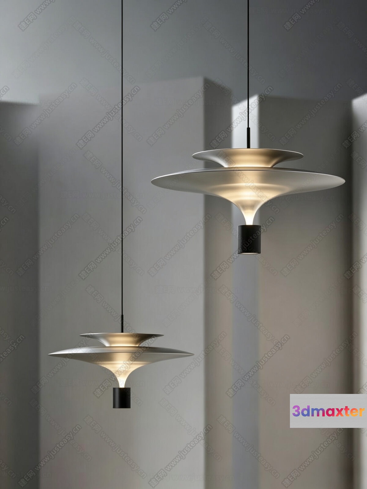 Gold Light Fixture 3D Model - 15575 - CORONA Render