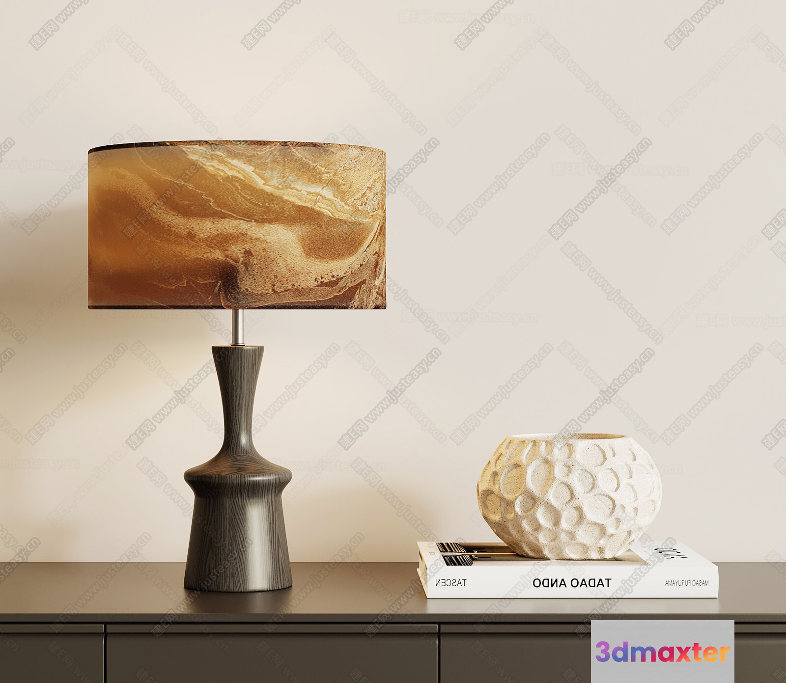 Modern Table Lamp 3D Model - 12802 - VRAY Render