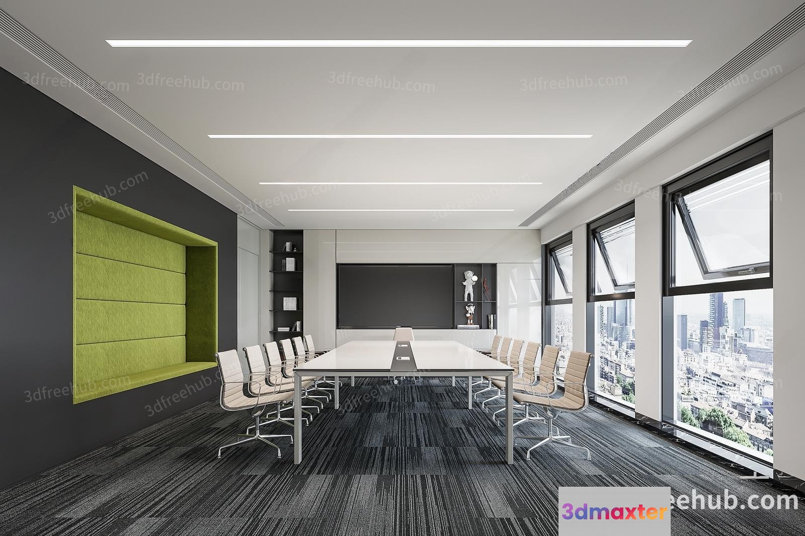 Modern Conference Room 3D Model - 22636 - VRAY Render