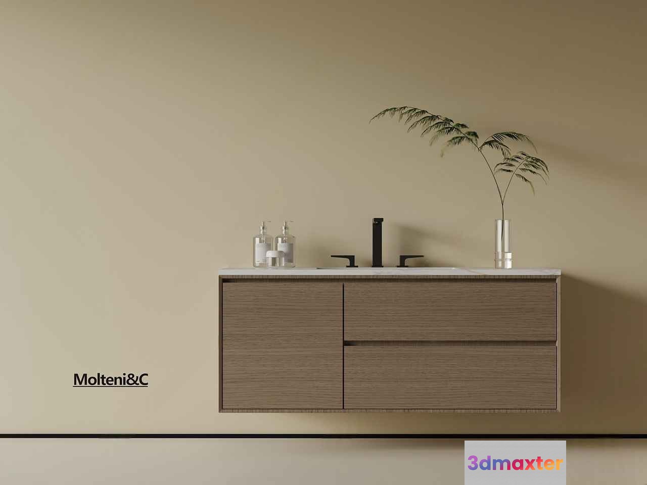 Modern Bathroom Vanity 3D Model - 2344 - VRAY Render