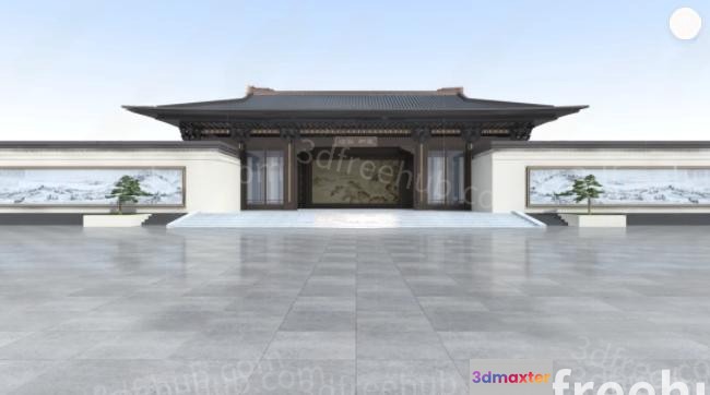 A 3D Rendering Of A Building 3D Model - 19414 - VRAY Render