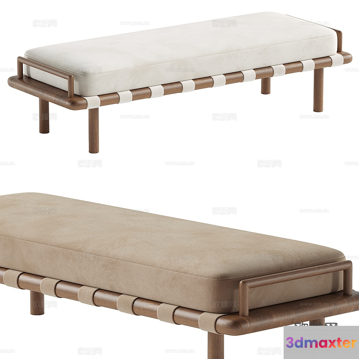 Simple Bed 3D Model - 10989 - VRAY Render