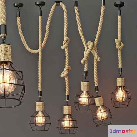 Gold Light Fixture 3D Model - 14367 - VRAY Render