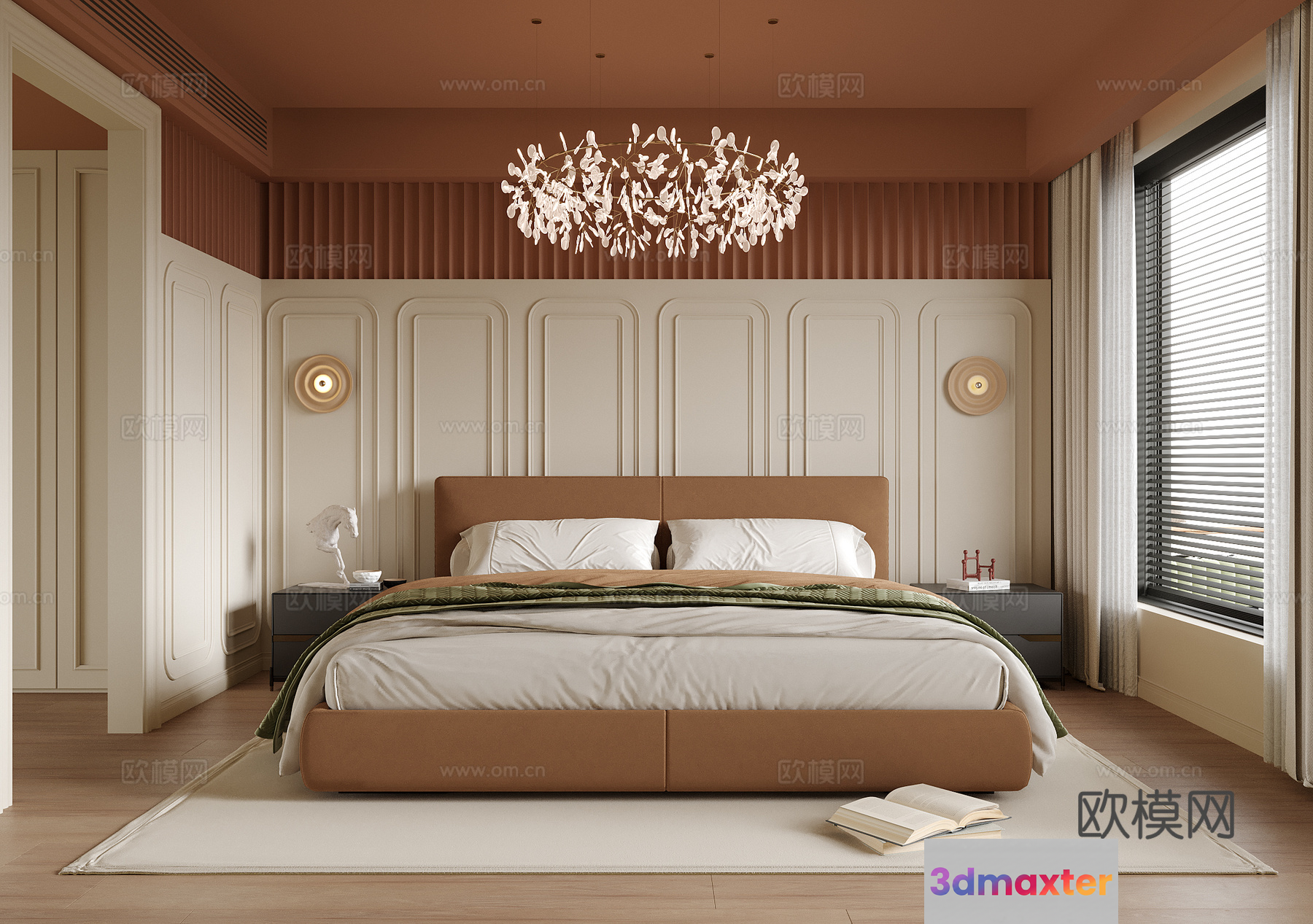 Cozy Bedroom 3D Model - 9792 - VRAY Render