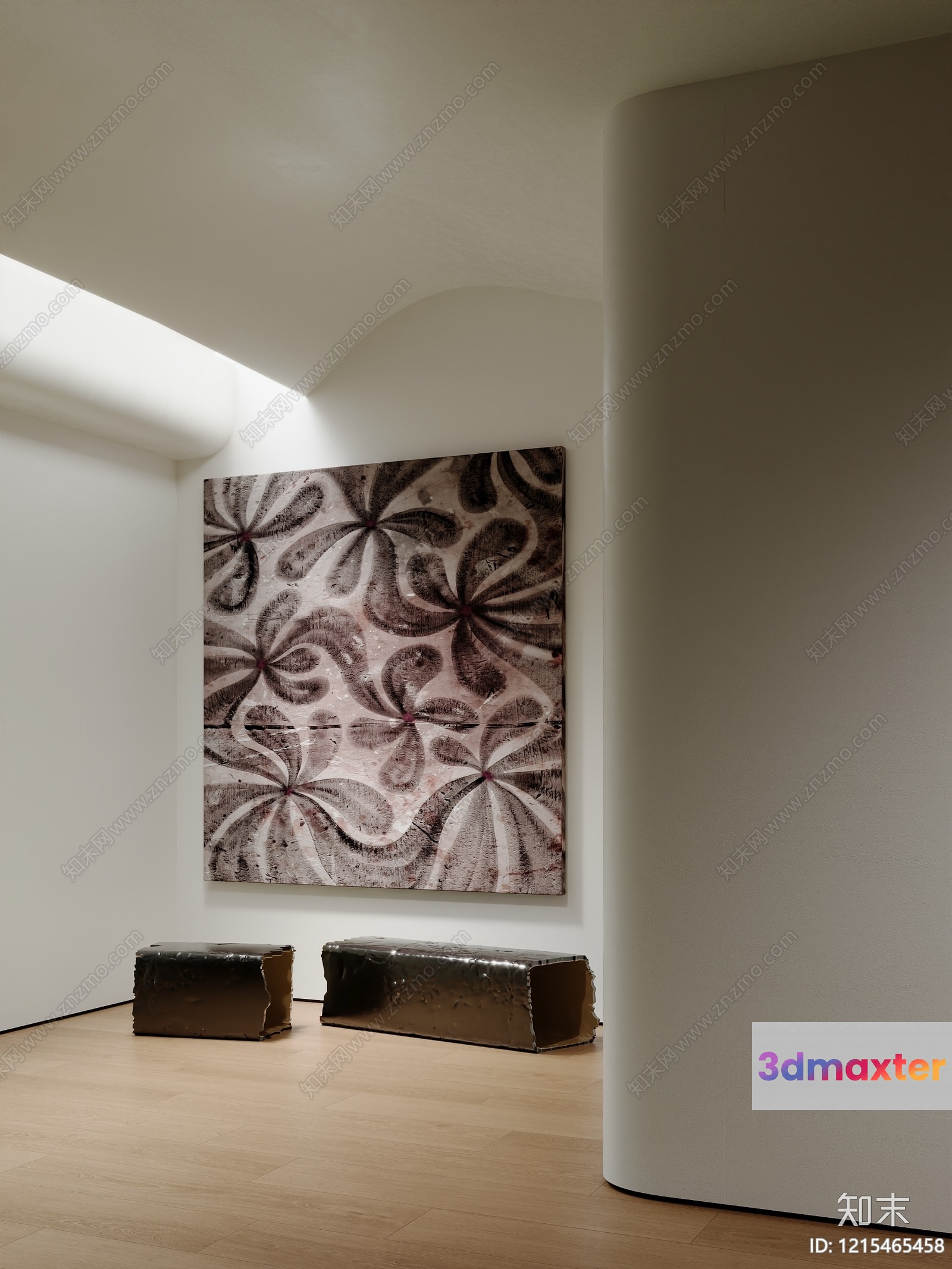 Modern Art Gallery 3D Model - 16434 - VRAY Render