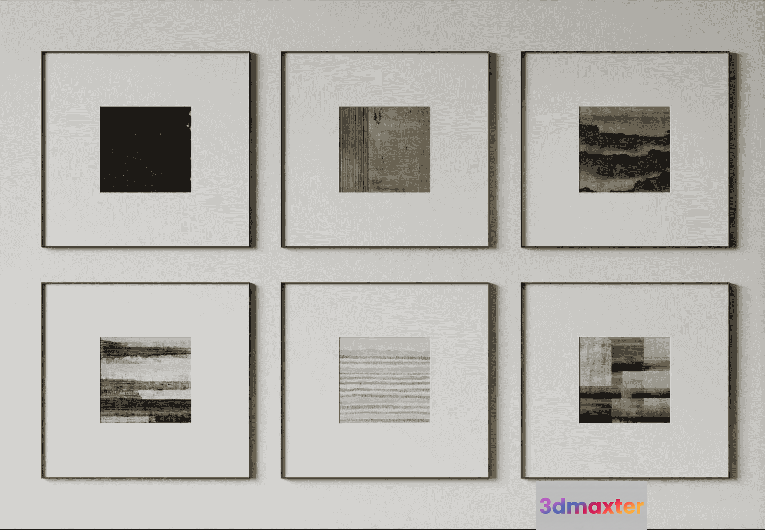 Minimalist Abstract Art 3D Model - 12081 - VRAY Render