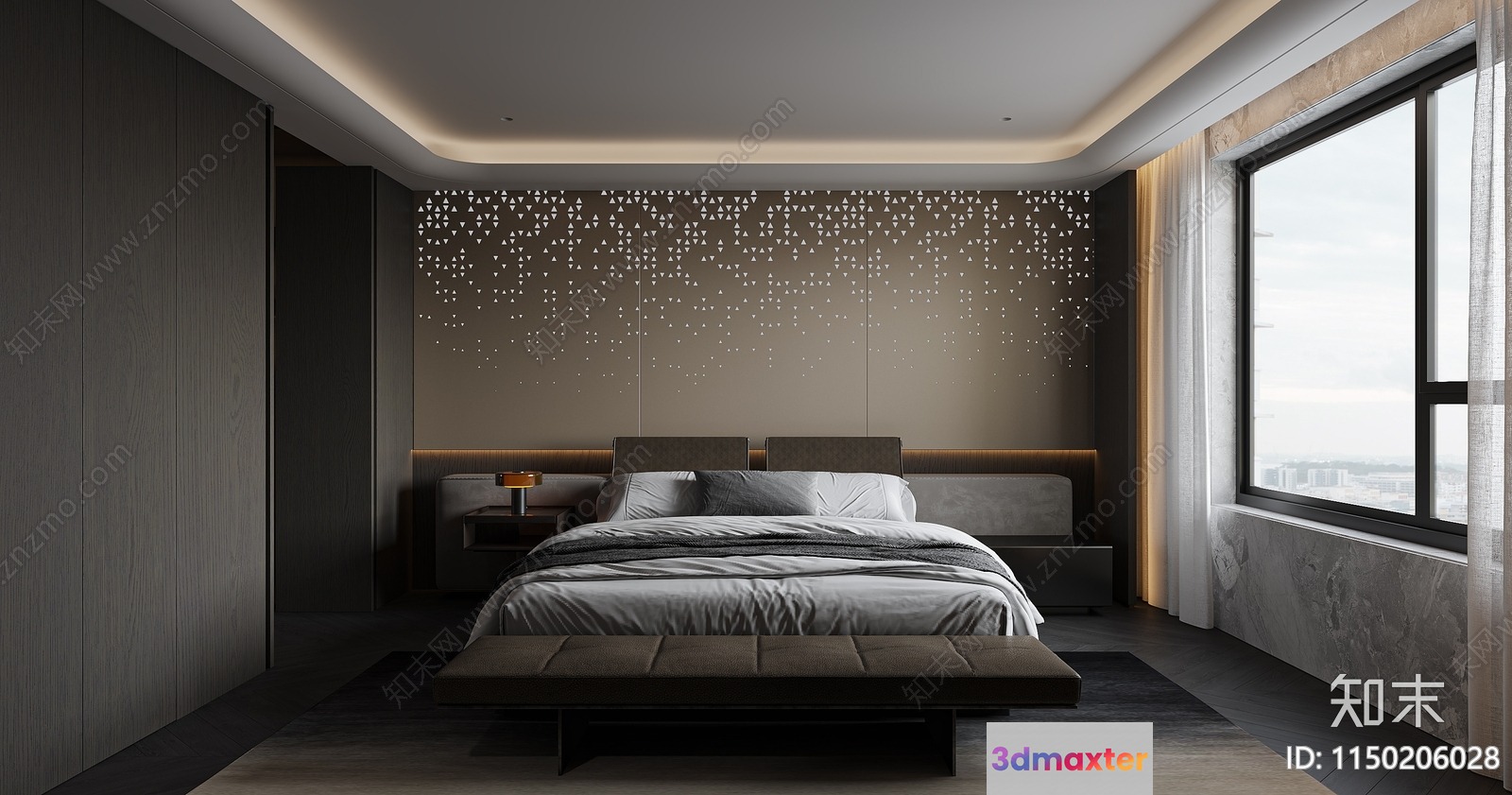 Cozy Bedroom 3D Model - 11520 - VRAY Render