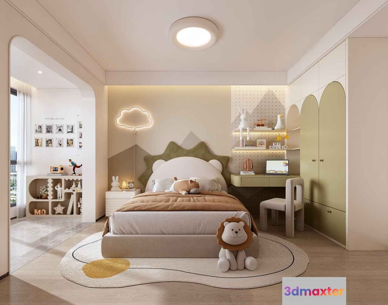 A Child'S Bedroom 3D Model - 892 - VRAY Render