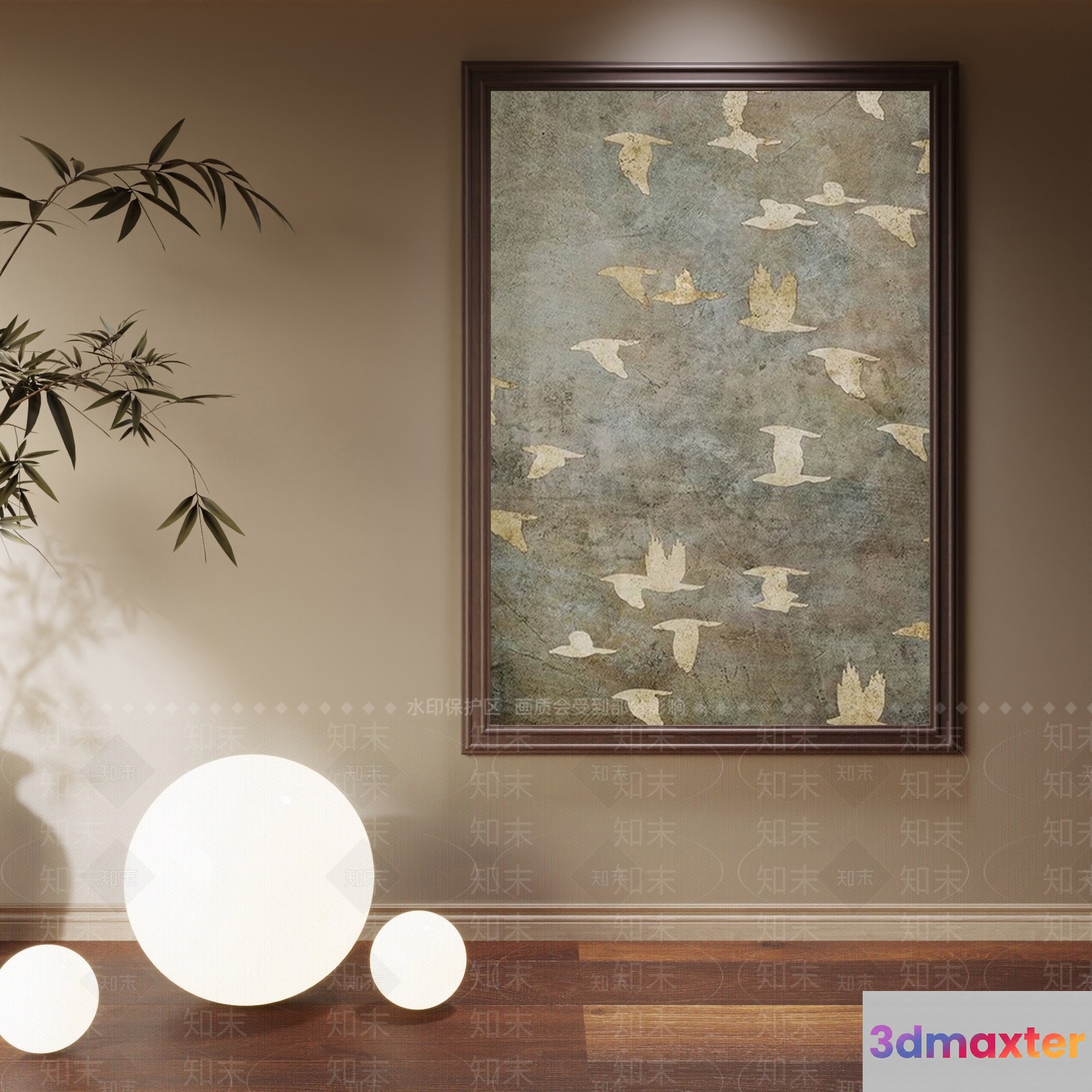Modern Living Room 3D Model - 442 - VRAY Render