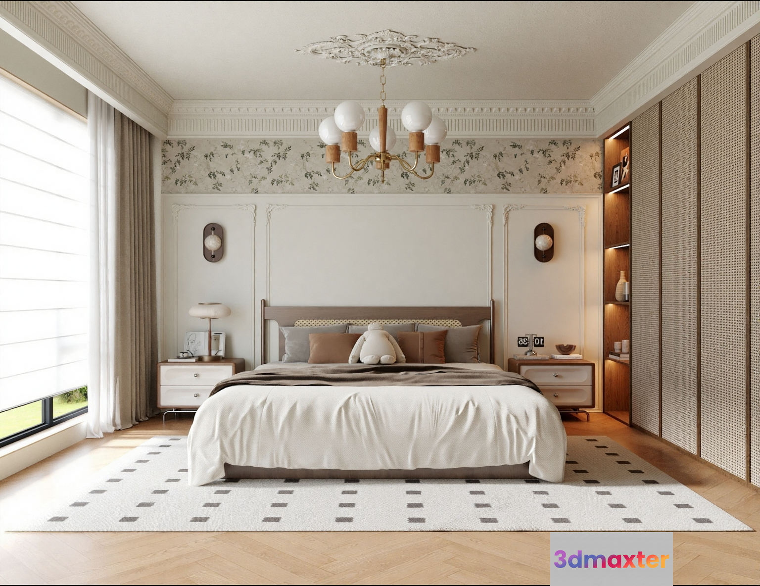 Cozy Bedroom 3D Model - 19174 - CORONA Render