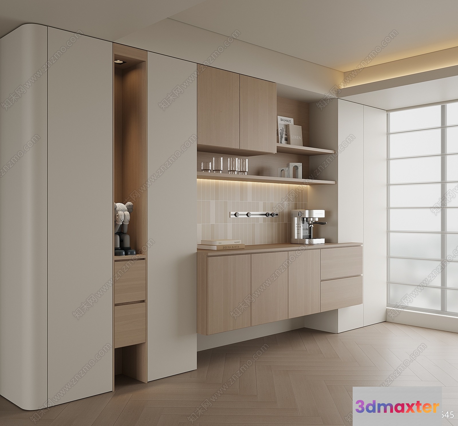 Modern Kitchen 3D Model - 8204 - VRAY Render