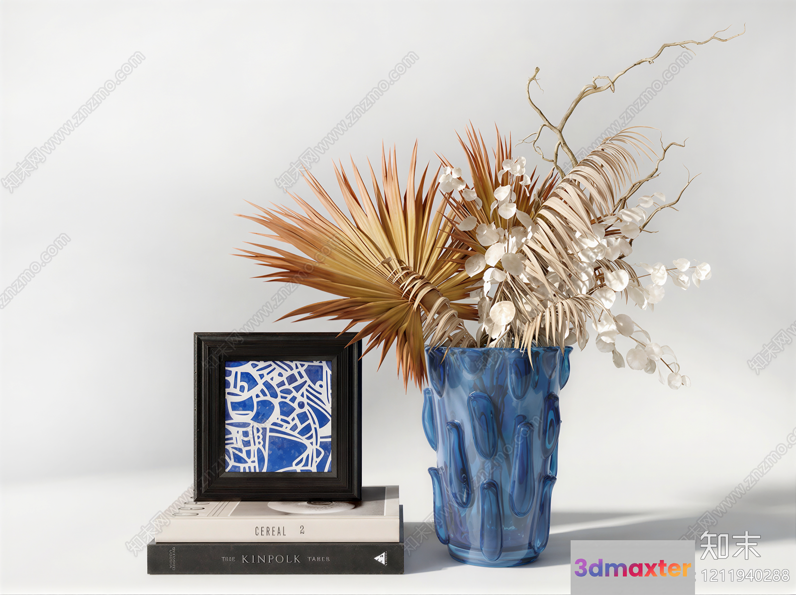 Decorative Vase And Frame 3D Model - 3898 - VRAY Render