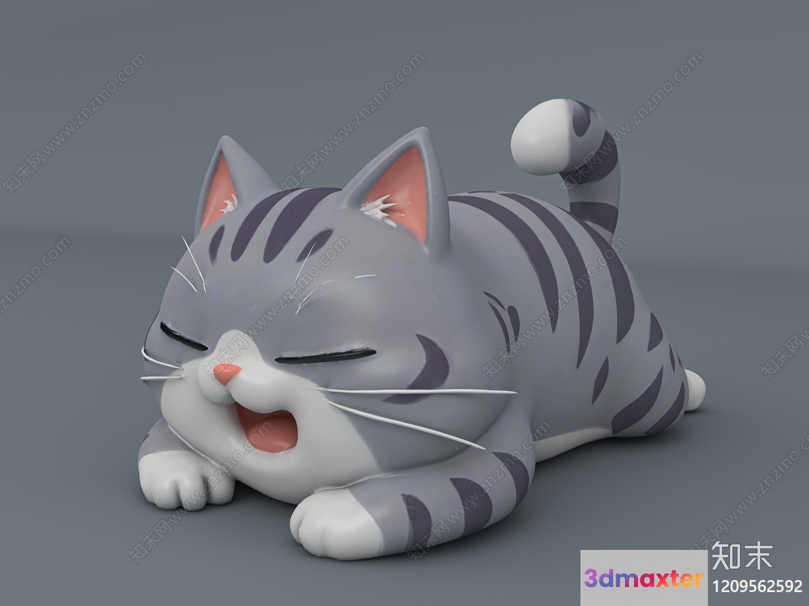 A Cartoon Cat 3D Model - 15082 - VRAY Render