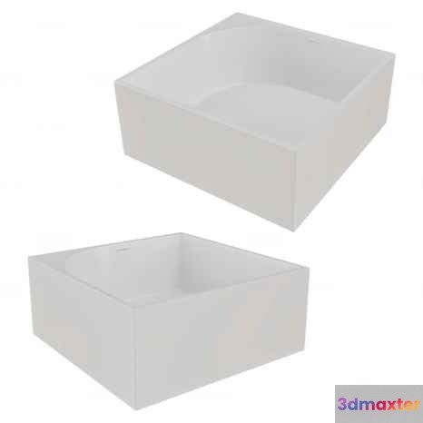 White Plastic Box 3D Model - 7638 - CORONA Render