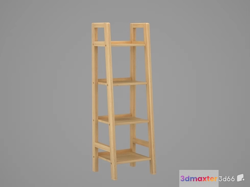 A Wooden Shelf 3D Model - 22740 - VRAY Render