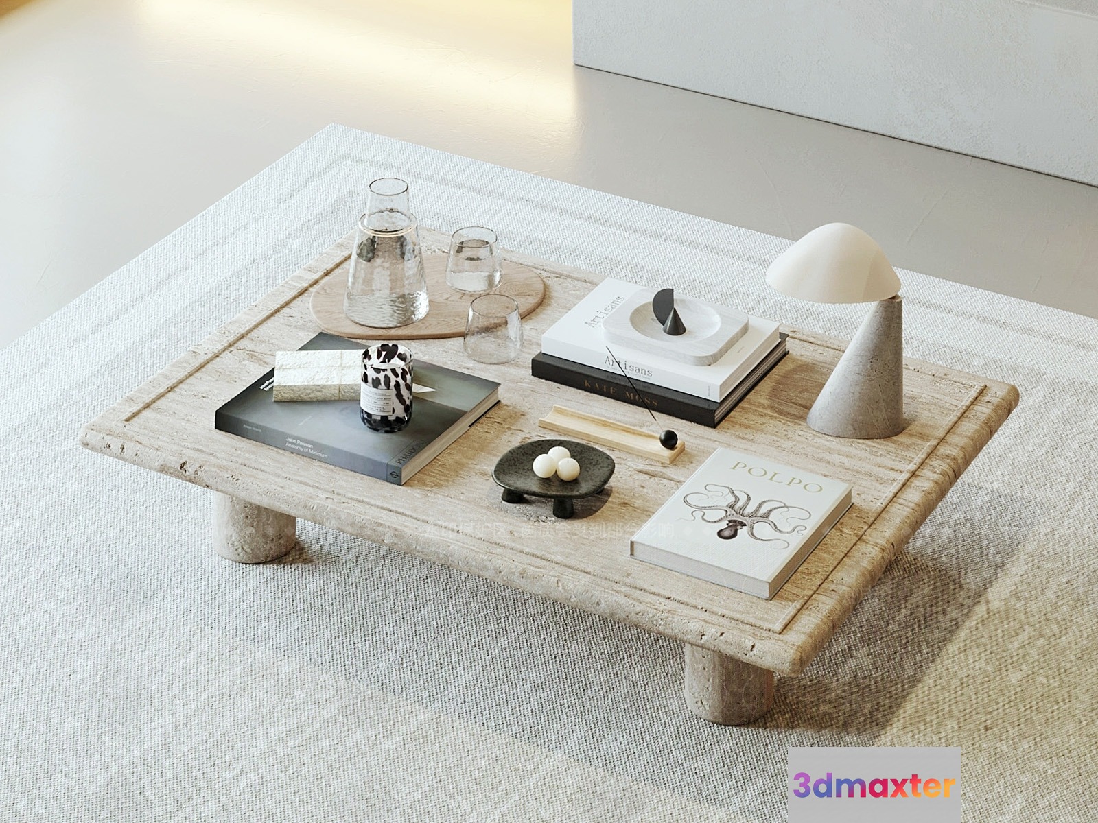Modern Coffee Table 3D Model - 810 - VRAY Render