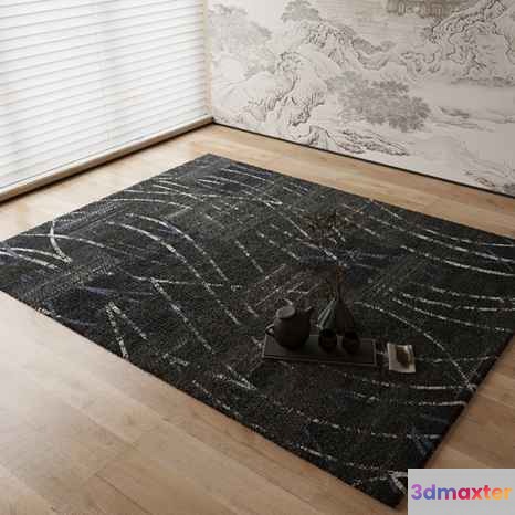 Black And White Rug 3D Model - 4181 - CORONA Render