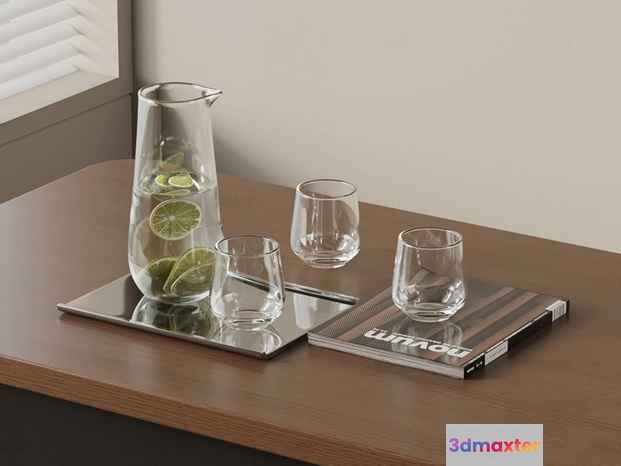 A Wooden Table 3D Model - 13929 - VRAY Render