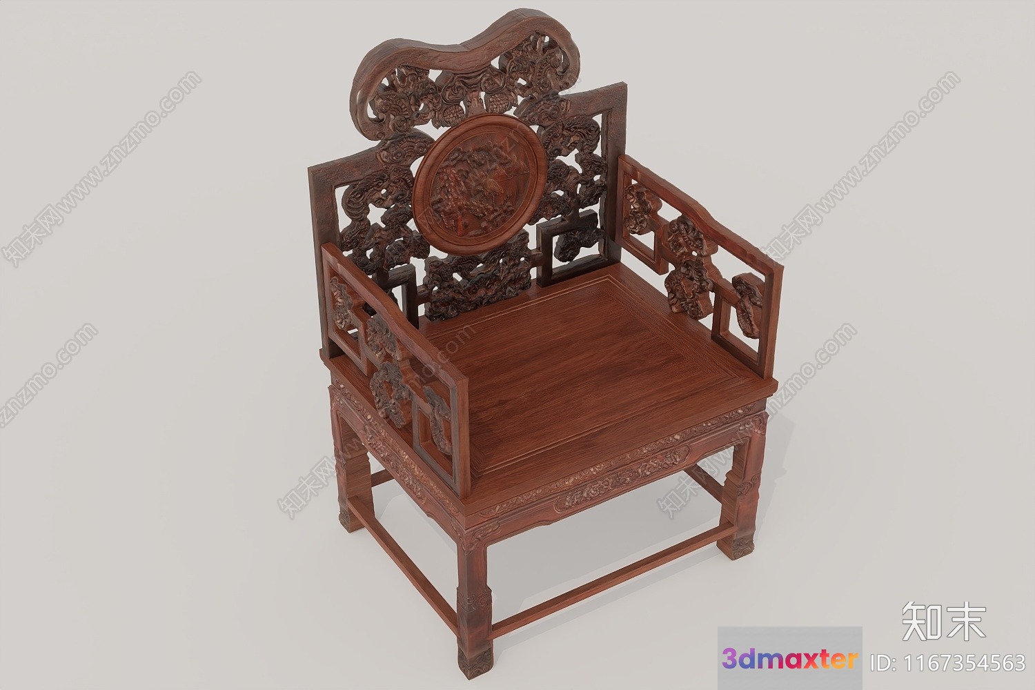Traditional Wooden Chair 3D Model - 15741 - VRAY Render