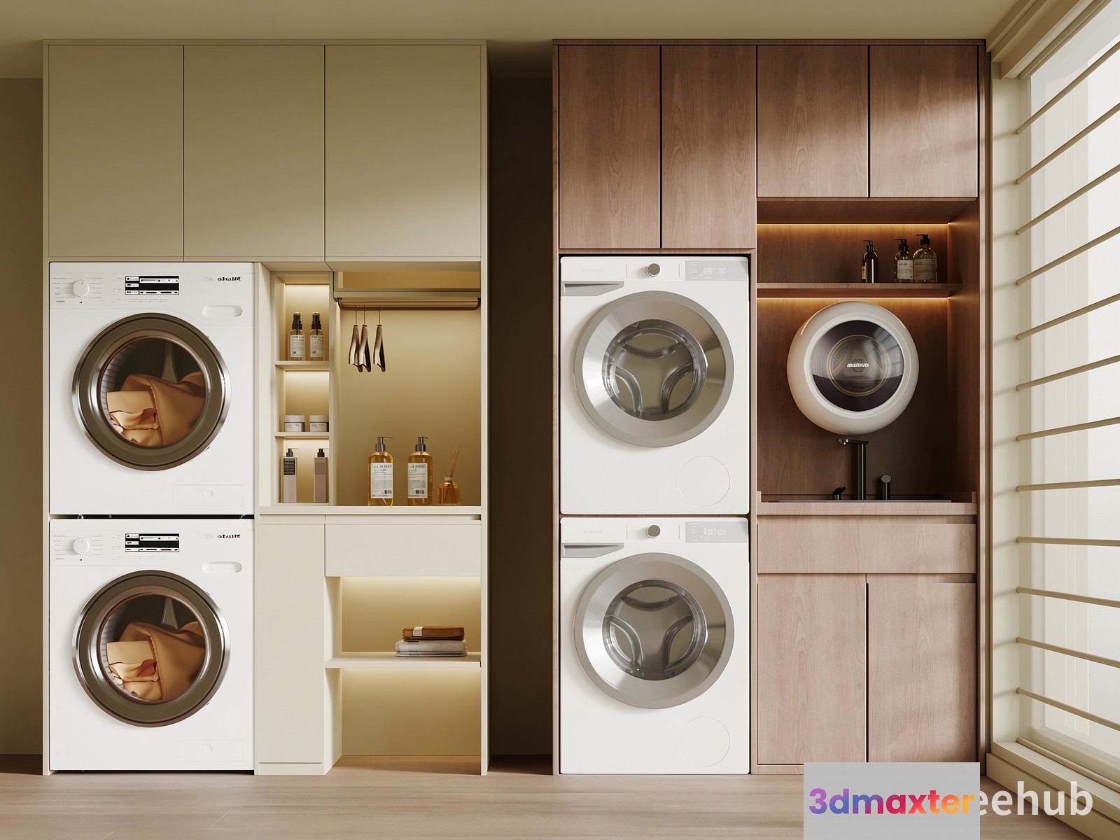 Modern Laundry Room 3D Model - 22240 - VRAY Render