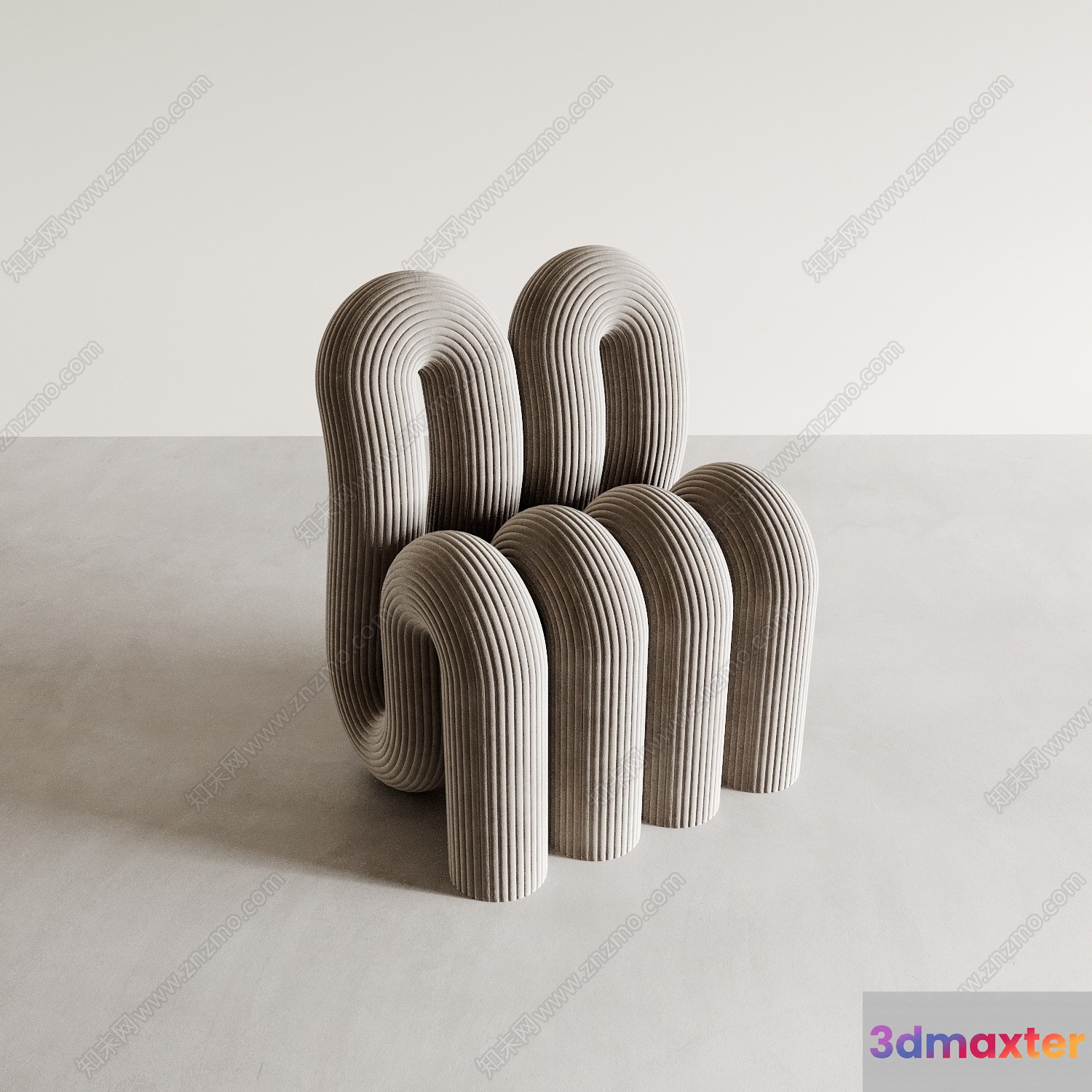 A Modern Abstract Chair 3D Model - 15550 - CORONA Render